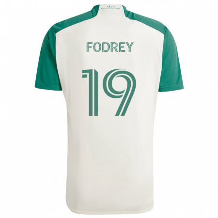 Kandiny Muži Cj Fodrey #19 Opálené Farby Zelená Dresy Idegenbeli Csapatmez 2024/25 Triĭká