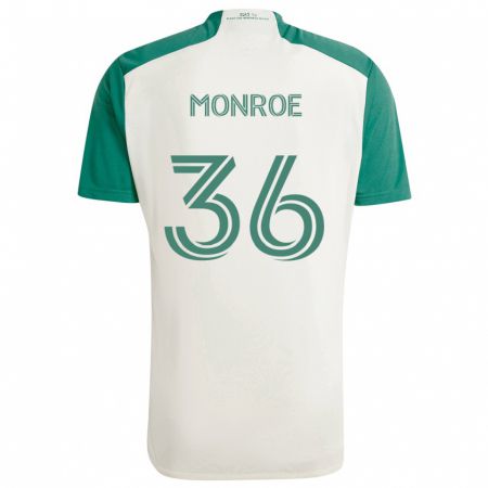 Kandiny Muži Greg Monroe #36 Opálené Farby Zelená Dresy Idegenbeli Csapatmez 2024/25 Triĭká