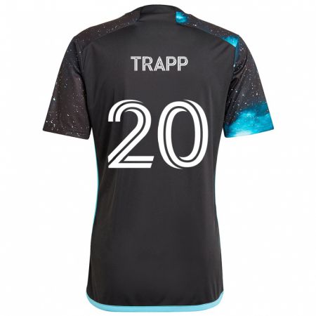 Kandiny Ženy Wil Trapp #20 Čierna Modrá Dresy Hazai Csapatmez 2024/25 Triĭká