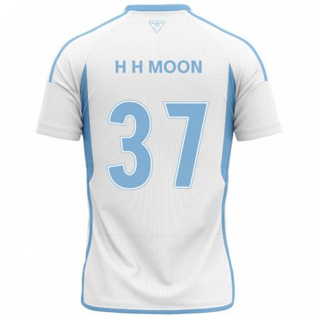 Kandiny Muži Hyeon-Ho Moon #37 Biela Modrá Dresy Idegenbeli Csapatmez 2024/25 Triĭká