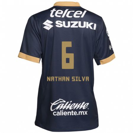 Kandiny Ženy Nathan Silva #6 Zlato Biely Obsidián Dresy Idegenbeli Csapatmez 2024/25 Triĭká