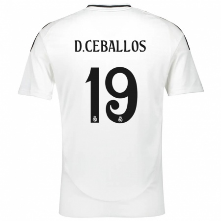 Kandiny Deti Dani Ceballos #19 Biela Dresy Hazai Csapatmez 2024/25 Triĭká