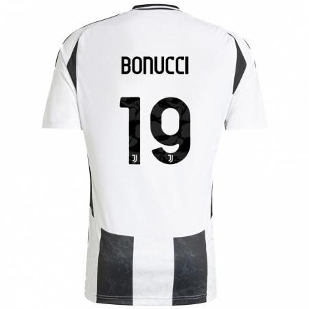 Kandiny Deti Leonardo Bonucci #19 Biela Čierna Dresy Hazai Csapatmez 2024/25 Triĭká