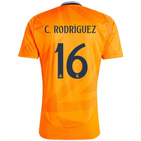 Kandiny Deti Carlos Rodríguez #16 Oranžová Dresy Idegenbeli Csapatmez 2024/25 Triĭká