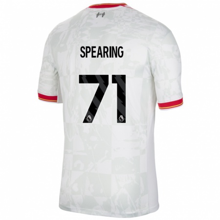 Kandiny Deti Jay Spearing #71 Biela Červená Čierna Dresy Tretia Csapatmez 2024/25 Triĭká