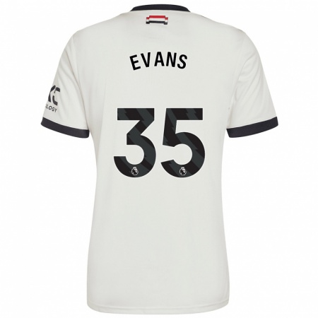 Kandiny Deti Jonny Evans #35 Off White Dresy Tretia Csapatmez 2024/25 Triĭká