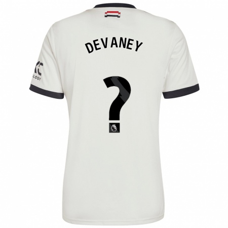 Kandiny Deti Jacob Devaney #0 Off White Dresy Tretia Csapatmez 2024/25 Triĭká