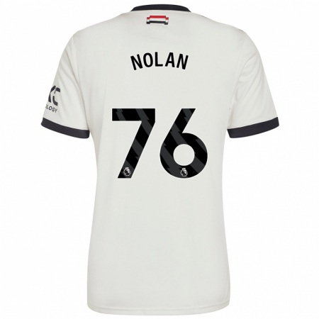 Kandiny Deti James Nolan #76 Off White Dresy Tretia Csapatmez 2024/25 Triĭká