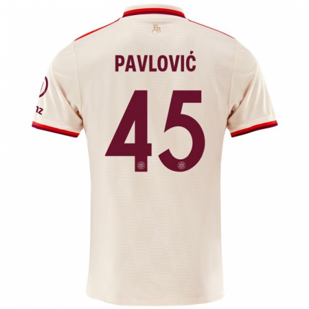 Kandiny Deti Aleksandar Pavlovic #45 Bielizeň Dresy Tretia Csapatmez 2024/25 Triĭká