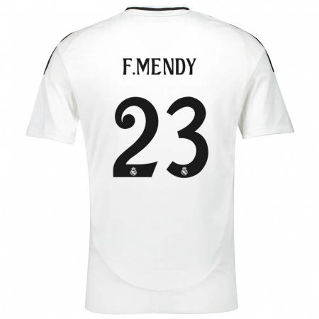 Kandiny Muži Ferland Mendy #23 Biela Dresy Hazai Csapatmez 2024/25 Triĭká