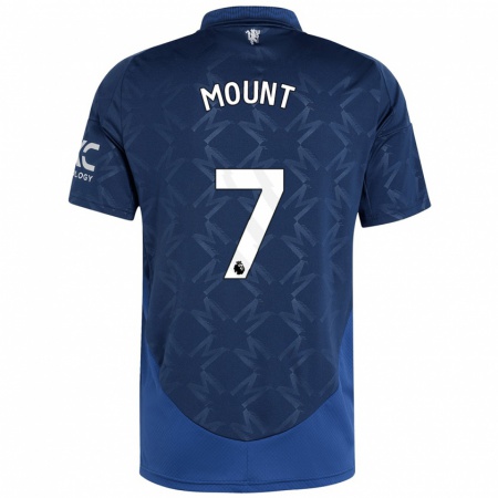 Kandiny Muži Mason Mount #7 Indigo Dresy Idegenbeli Csapatmez 2024/25 Triĭká