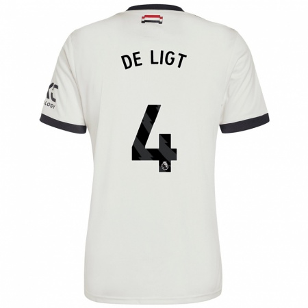 Kandiny Muži Matthijs De Ligt #4 Off White Dresy Tretia Csapatmez 2024/25 Triĭká