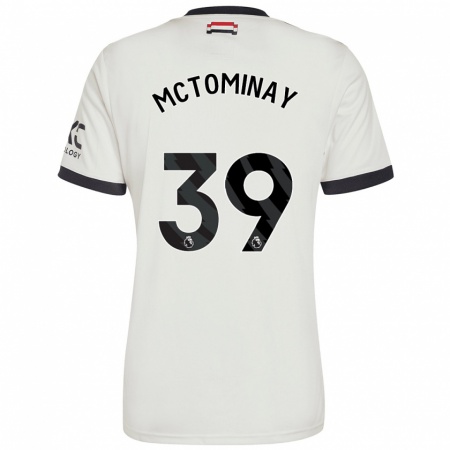 Kandiny Muži Scott Mctominay #39 Off White Dresy Tretia Csapatmez 2024/25 Triĭká