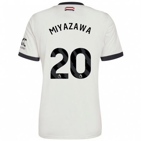 Kandiny Muži Hinata Miyazawa #20 Off White Dresy Tretia Csapatmez 2024/25 Triĭká