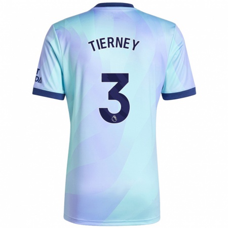 Kandiny Muži Kieran Tierney #3 Aqua Dresy Tretia Csapatmez 2024/25 Triĭká