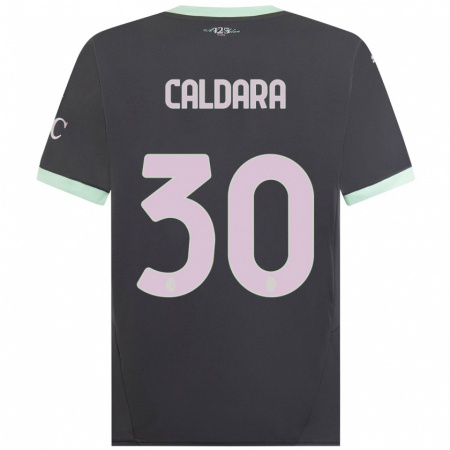 Kandiny Muži Mattia Caldara #30 Šedá Dresy Tretia Csapatmez 2024/25 Triĭká