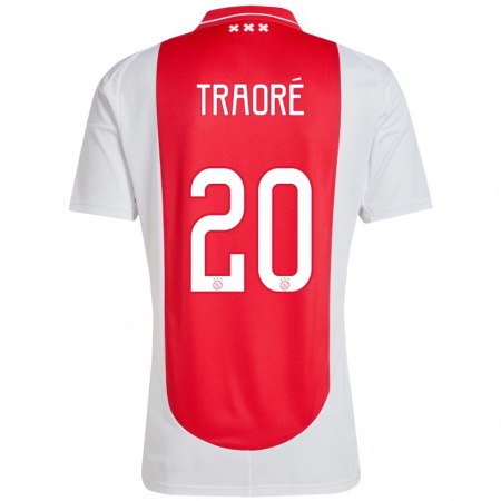 Kandiny Deti Bertrand Traoré #20 Červená Biela Dresy Hazai Csapatmez 2024/25 Triĭká