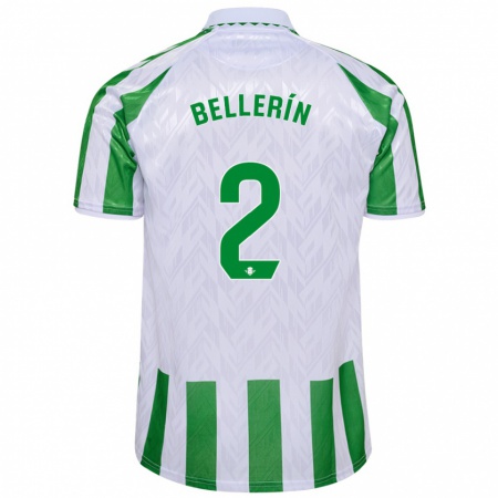 Kandiny Deti Héctor Bellerín #2 Zelené Biele Pruhy Dresy Hazai Csapatmez 2024/25 Triĭká