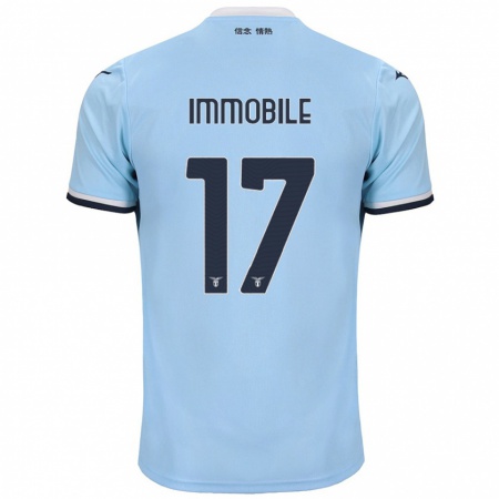 Kandiny Deti Ciro Immobile #17 Modrá Dresy Hazai Csapatmez 2024/25 Triĭká