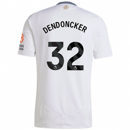 Kandiny Deti Leander Dendoncker #32 Biela Dresy Idegenbeli Csapatmez 2024/25 Triĭká