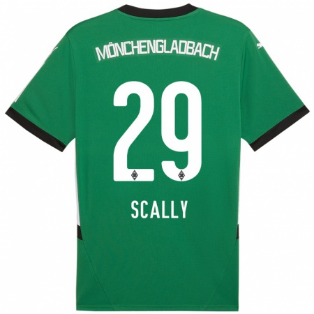 Kandiny Deti Joe Scally #29 Zelená Biela Dresy Idegenbeli Csapatmez 2024/25 Triĭká