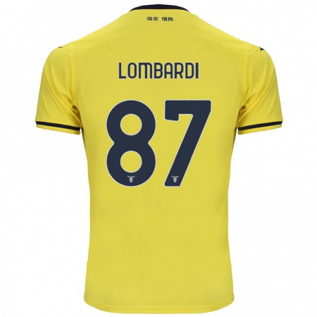 Kandiny Muži Cristiano Lombardi #87 Žltá Dresy Idegenbeli Csapatmez 2024/25 Triĭká