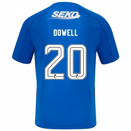 Kandiny Deti Kieran Dowell #20 Tmavo Modrá Dresy Hazai Csapatmez 2024/25 Triĭká