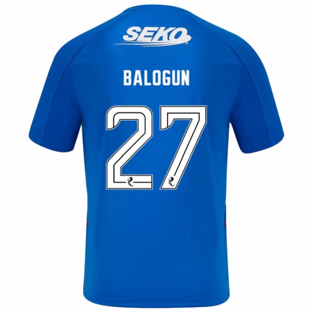 Kandiny Deti Leon Balogun #27 Tmavo Modrá Dresy Hazai Csapatmez 2024/25 Triĭká