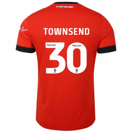 Kandiny Deti Andros Townsend #30 Oranžová Čierna Dresy Hazai Csapatmez 2024/25 Triĭká