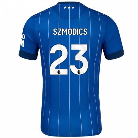 Kandiny Deti Sammie Szmodics #23 Námornícka Modrá Dresy Hazai Csapatmez 2024/25 Triĭká