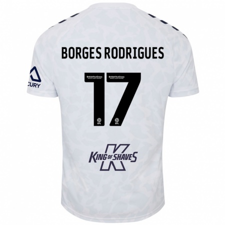 Kandiny Deti Raphael Borges Rodrigues #17 Biela Dresy Idegenbeli Csapatmez 2024/25 Triĭká