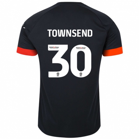 Kandiny Deti Andros Townsend #30 Čierna Oranžová Dresy Idegenbeli Csapatmez 2024/25 Triĭká