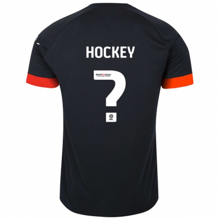 Kandiny Deti Cai Hockey #0 Čierna Oranžová Dresy Idegenbeli Csapatmez 2024/25 Triĭká