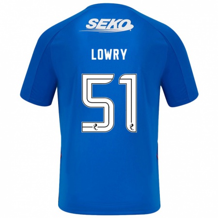 Kandiny Ženy Alex Lowry #51 Tmavo Modrá Dresy Hazai Csapatmez 2024/25 Triĭká