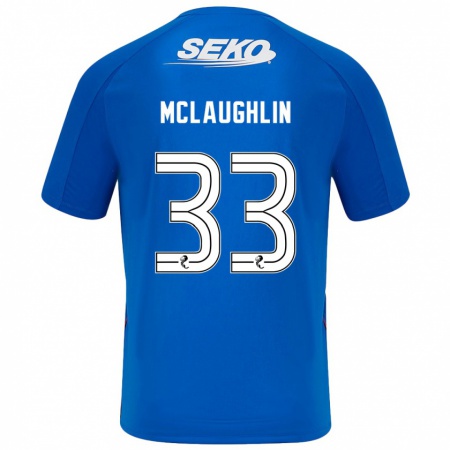 Kandiny Ženy Jon Mclaughlin #33 Tmavo Modrá Dresy Hazai Csapatmez 2024/25 Triĭká