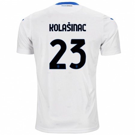 Kandiny Ženy Sead Kolasinac #23 Biela Dresy Idegenbeli Csapatmez 2024/25 Triĭká