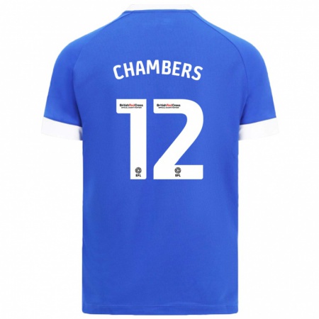 Kandiny Deti Calum Chambers #12 Nebeská Modrá Dresy Hazai Csapatmez 2024/25 Triĭká