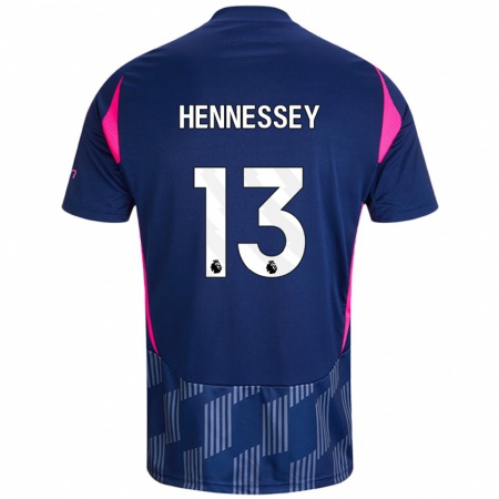 Kandiny Deti Wayne Hennessey #13 Kráľovská Modrá Ružová Dresy Idegenbeli Csapatmez 2024/25 Triĭká