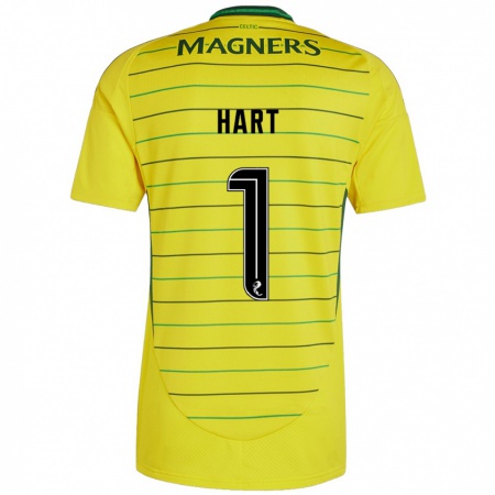 Kandiny Deti Joe Hart #1 Žltá Dresy Idegenbeli Csapatmez 2024/25 Triĭká