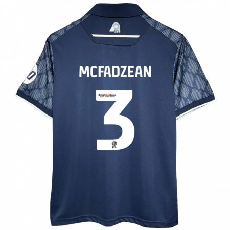 Kandiny Deti Callum Mcfadzean #3 Čierna Dresy Idegenbeli Csapatmez 2024/25 Triĭká