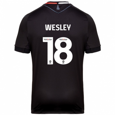 Kandiny Deti Wesley Moraes #18 Čierna Dresy Idegenbeli Csapatmez 2024/25 Triĭká