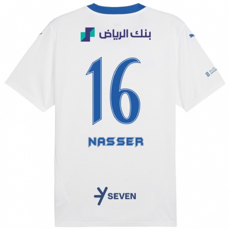 Kandiny Deti Nasser Al-Dawsari #16 Biela Modrá Dresy Idegenbeli Csapatmez 2024/25 Triĭká