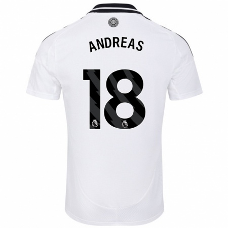 Kandiny Muži Andreas Pereira #18 Biela Dresy Hazai Csapatmez 2024/25 Triĭká