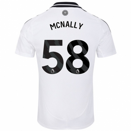 Kandiny Muži Alfie Mcnally #58 Biela Dresy Hazai Csapatmez 2024/25 Triĭká