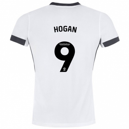 Kandiny Muži Scott Hogan #9 Biela Čierna Dresy Idegenbeli Csapatmez 2024/25 Triĭká