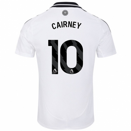 Kandiny Ženy Tom Cairney #10 Biela Dresy Hazai Csapatmez 2024/25 Triĭká