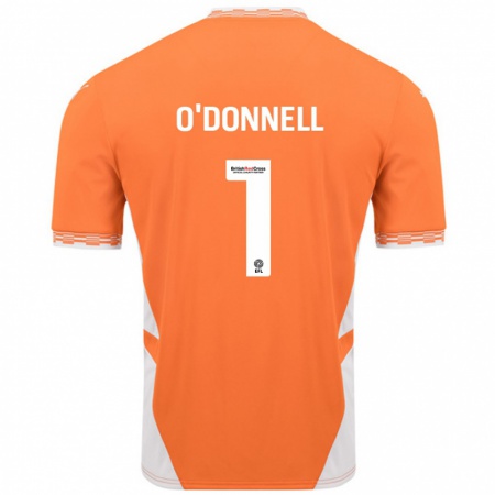 Kandiny Deti Richard O'donnell #1 Oranžová Biela Dresy Hazai Csapatmez 2024/25 Triĭká