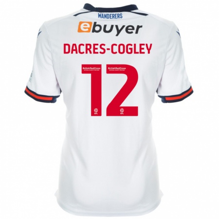 Kandiny Deti Josh Dacres-Cogley #12 Biela Dresy Hazai Csapatmez 2024/25 Triĭká