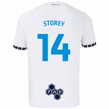 Kandiny Deti Jordan Storey #14 Biela Dresy Hazai Csapatmez 2024/25 Triĭká