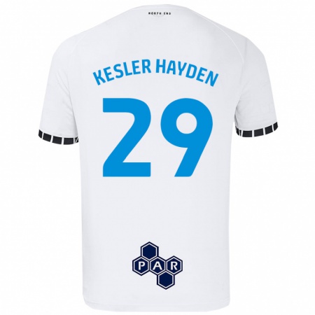 Kandiny Deti Kaine Kesler-Hayden #29 Biela Dresy Hazai Csapatmez 2024/25 Triĭká